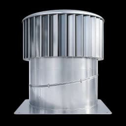 Silver Hurricane industrial wind-driven roof ventilator.